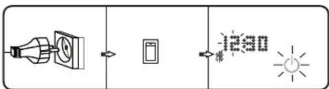 TRONIC TIHP 600 B2 - Het apparatus in-/uitschakelen - 1