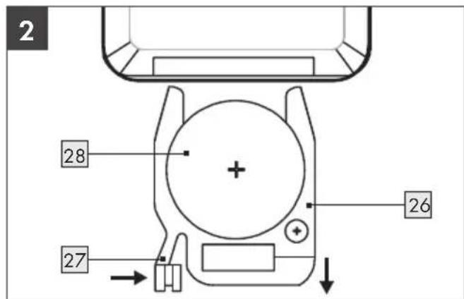 TRONIC TIHP 600 B2 - Mando a distancia: Inserte/sustituya la pila - 2