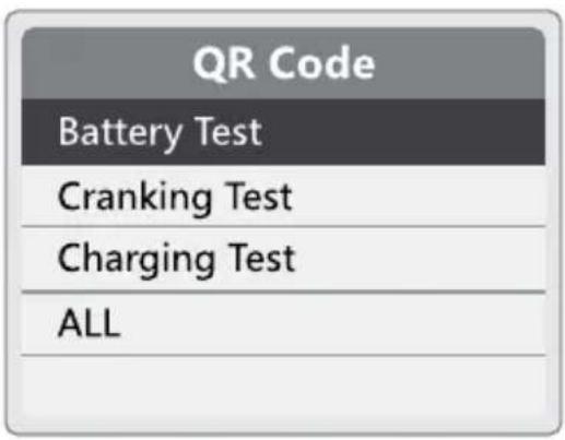 QR Code Battery Test Cranking Test Charging Test ALL