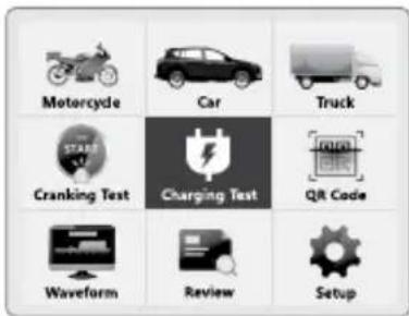 Motorcycle Car Truck Cranking Test Charging Test QR Code Waveform Review Setup