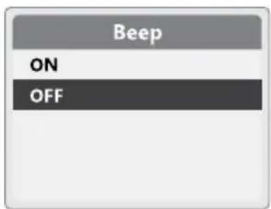 Beep ON OFF
