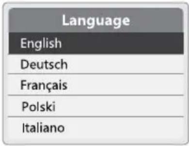 Language English Deutsch Français Polski Italiano