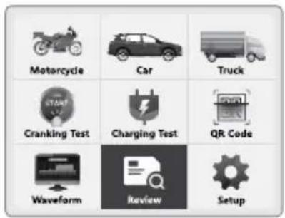 Motorcycle Car Truck Cranking Test Charging Test QR Code Waveform Review Setup