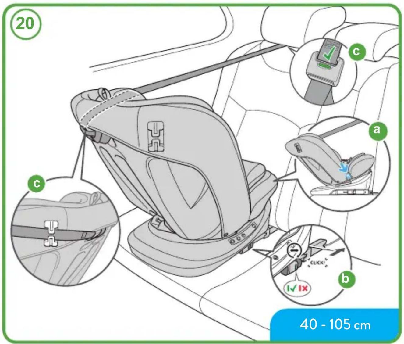 COSATTO Get Set Grow iSize 360 - Lista di controllo: - 31