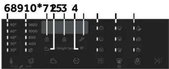 HOOVER BH4S69M6DB9JS - Panneau de commande - 1