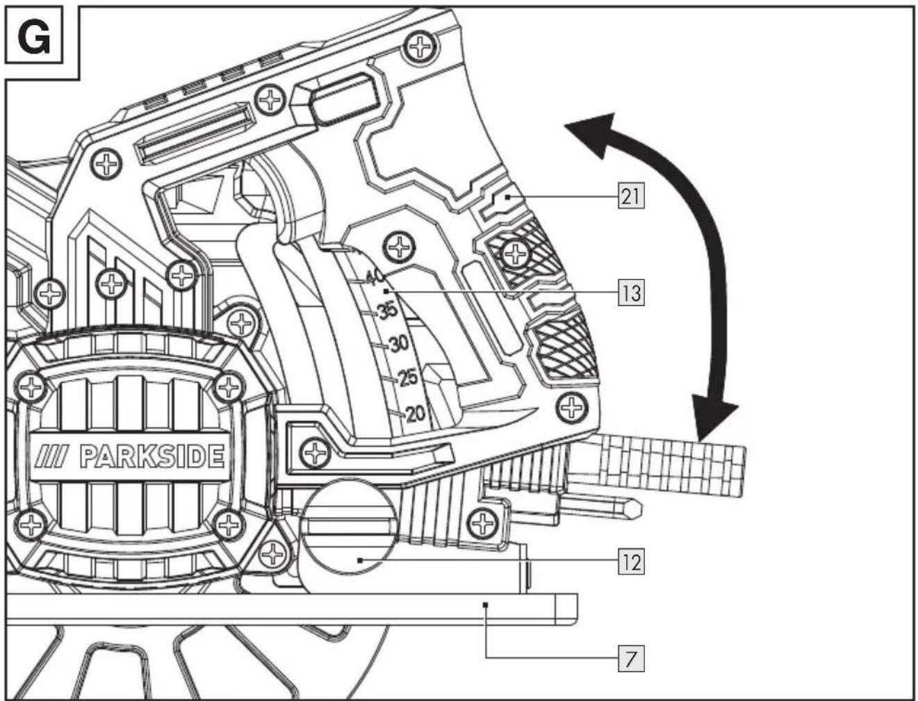 PARKSIDE PHKS 750 A1 - SCIE CIRCULAIRE - 7