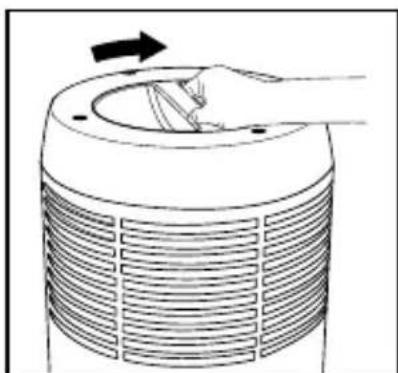 HOMEDICS TotalClean APT95 - REPLACING THE TRUE HEPA FILTER - 4