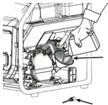 Mi-T-M GEN3500iMM1 - CHECKING/ADDING OIL - 2