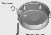 ROLAND VDrums VAD316 - Fixation des toms (PDA100L/PDA120L) - 1