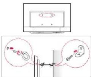LG 55UX960H - Securing the TV to a wall - 1