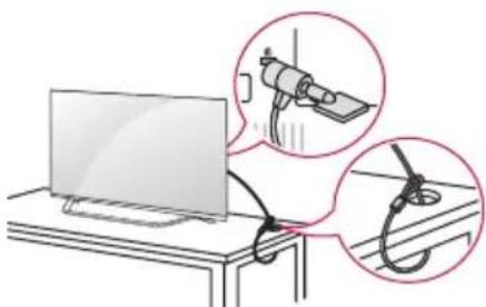 LG 55UX960H - Uso del sistemas de seguridad Kensington - 1