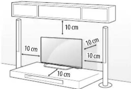 LG 55UX960H - Montagem numa mesa - 1