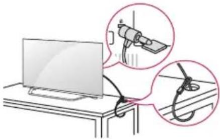 LG 55UX960H - Utilisation du système de sécurité kensington - 1