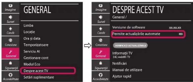 LG 55UM71007LB - Actualizarea firmware-ului televizorului - 1