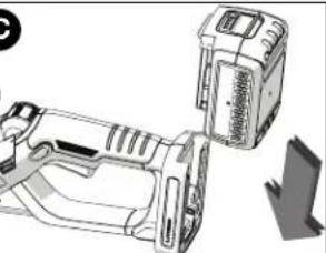 BLACK & DECKER LST136 - Retrait du bloc-piles : - 1