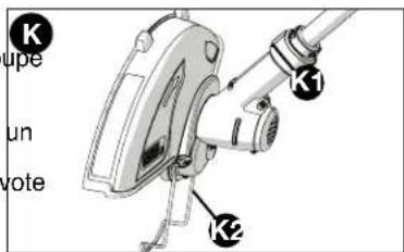 BLACK & DECKER LST136 - Mode de coupe-bordures (FIGURE k) - 1