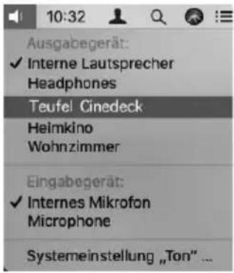 Teufel Cinedeck - Mac OS X - 1