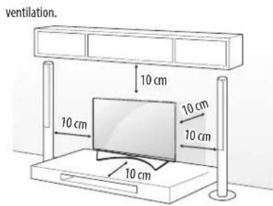 LG 40UF778V - Mounting on a table - 1