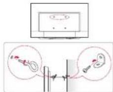 LG 40UF778V - Securing the TV to a wall - 1