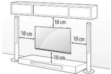 LG 40UF778V - Montagem numa parede - 1