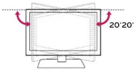 LG 40LX541H - Регулировка угла обзора телевизора - 1