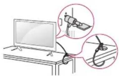 LG 40LX541H - Использование системы безопасности Kensington - 1