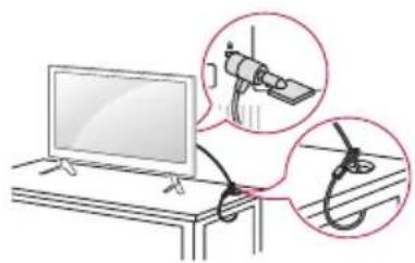 LG 40LX541H - Utilizar o sistema de segurança kensington - 1