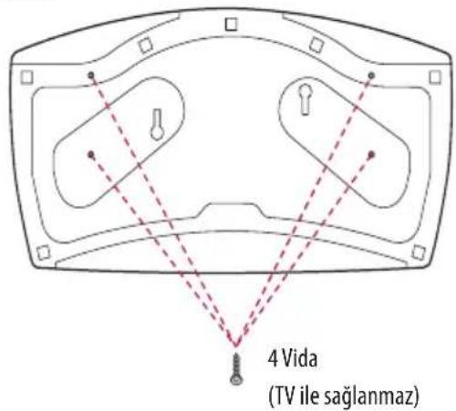 LG 32LW341H - TV'nin bir sehpaya bağlanması - 1