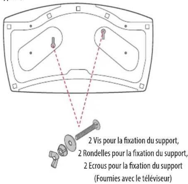 LG 32LW341H - Fixation du téléviseur sur un bureau - 3