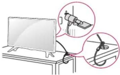 LG 32LW341H - Використання системи безпеки Kensington - 1