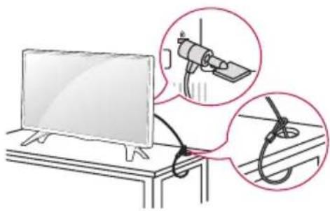 LG 32LW341H - Utilisation du système de sécurité Kensington - 1