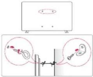 LG 32LW341H - Fixar a TV numa parede - 1
