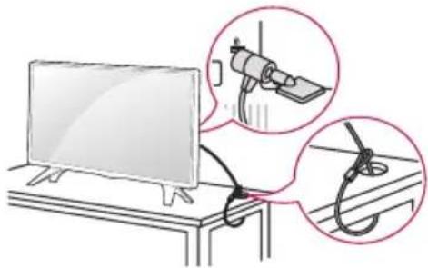 LG 32LW341H - Uso del sistema de seguridad Kensington - 1