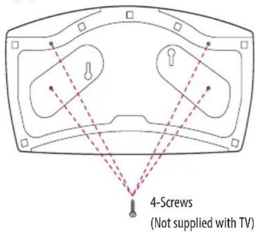 LG 32LW341H - Attaching the TV to a desk - 1