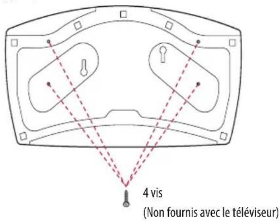 LG 32LW341H - Fixation du téléviseur sur un bureau - 1