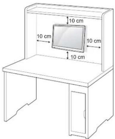 LG 27LS5400 - Mounting on a wall - 1