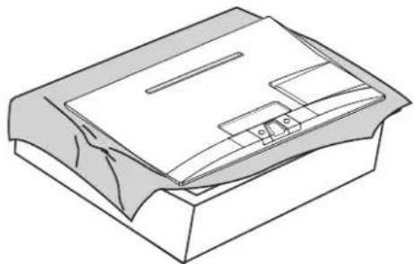 LG 27LS5400 - Attaching the Stand - 1