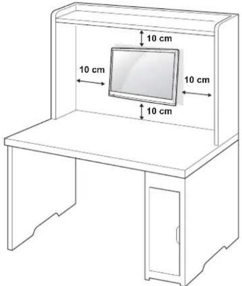 LG 27LS5400 - Montagem numa parede - 1
