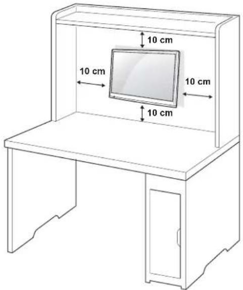 LG 27LS5400 - Montaje en una pared - 1