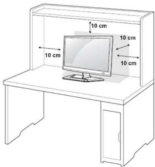LG 27LS5400 - Montagem sobre uma mesa - 1