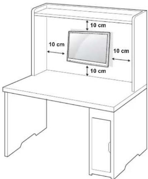 LG 27LS5400 - Aan een wand monteren - 1