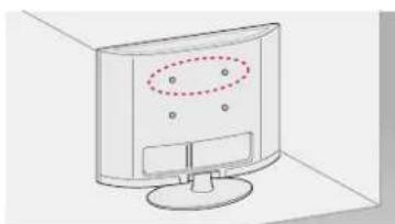 LG 26LN4505 - Befestigen des TV-Gerätes an einer Wand - 1
