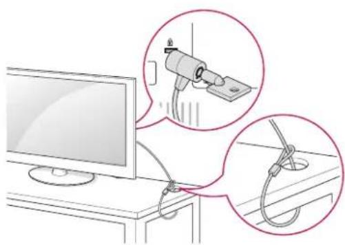 LG 26LN4505 - Using the Kensington security system - 1