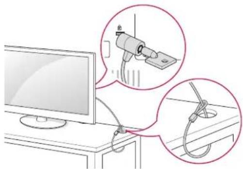 LG 26LN4505 - Verwendung des Kensington-Sicherheitssystems - 1