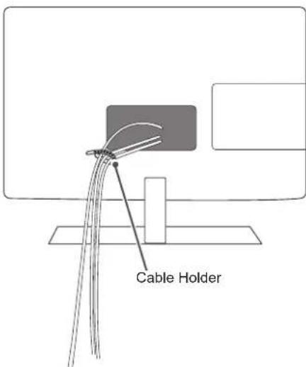 LG 26LN4505 - Tidying cables - 1
