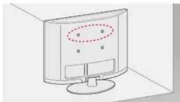 LG 26LN4505 - Fixar a TV numa parede - 1