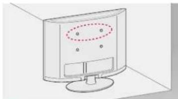 LG 26LN4505 - Fissaggio della TV alla parete - 1
