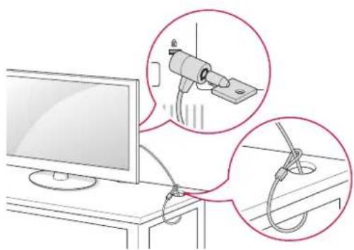 LG 26LN4505 - Uso del sistema de seguridad Kensington - 1