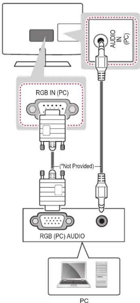 LG 26LN4505 - RGB connection - 1