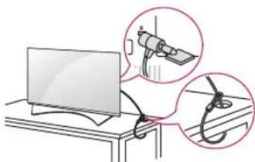 LG 49UF8529 - Utilisation du système de sécurité Kensington - 1